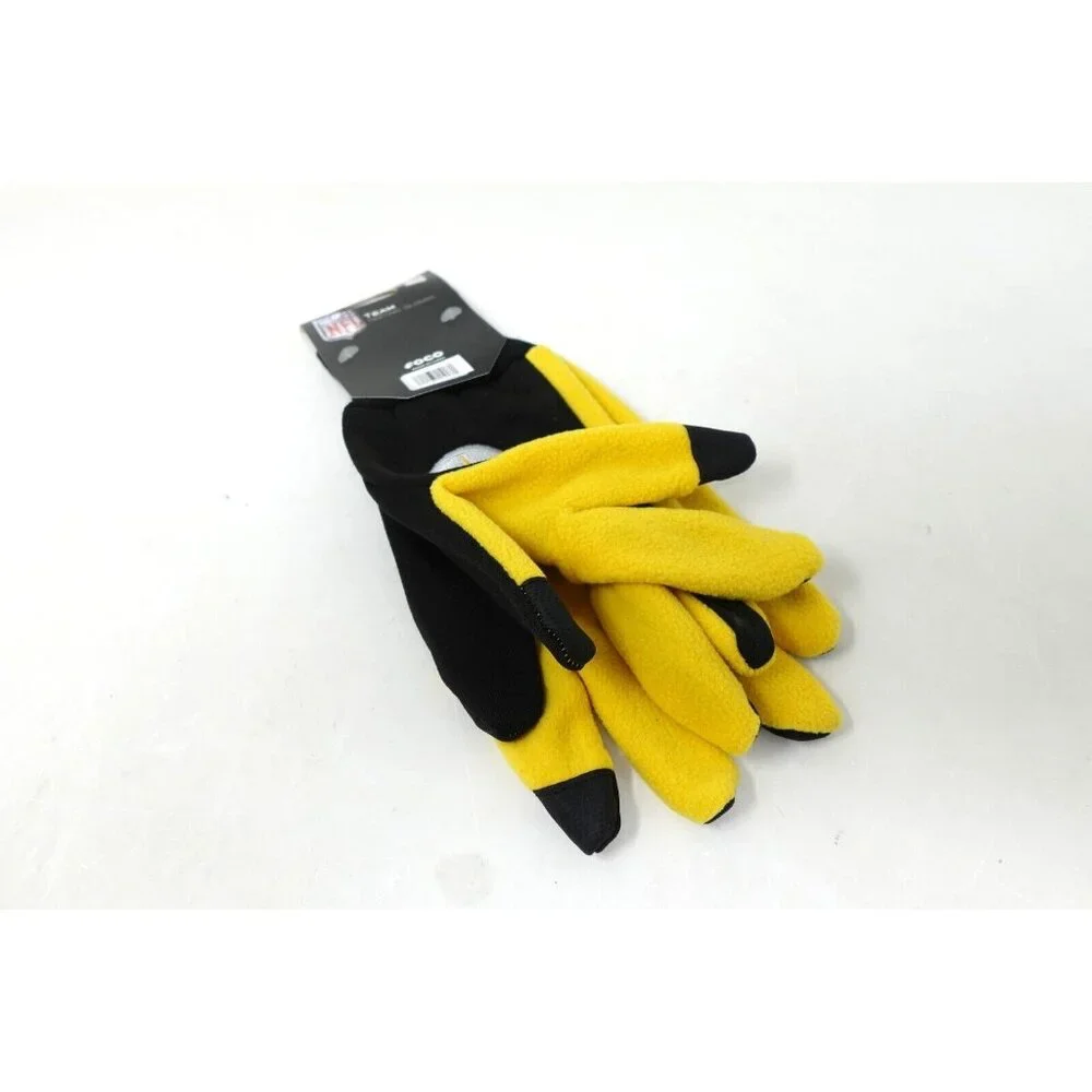 Pittsburgh Steelers NFL Texting Gloves NEW One Size Fits Most FOCO - Picture 4 of 5